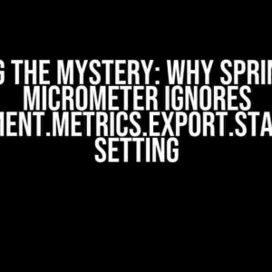 Solving the Mystery: Why Spring Boot Micrometer Ignores management.metrics.export.statsd.host Setting